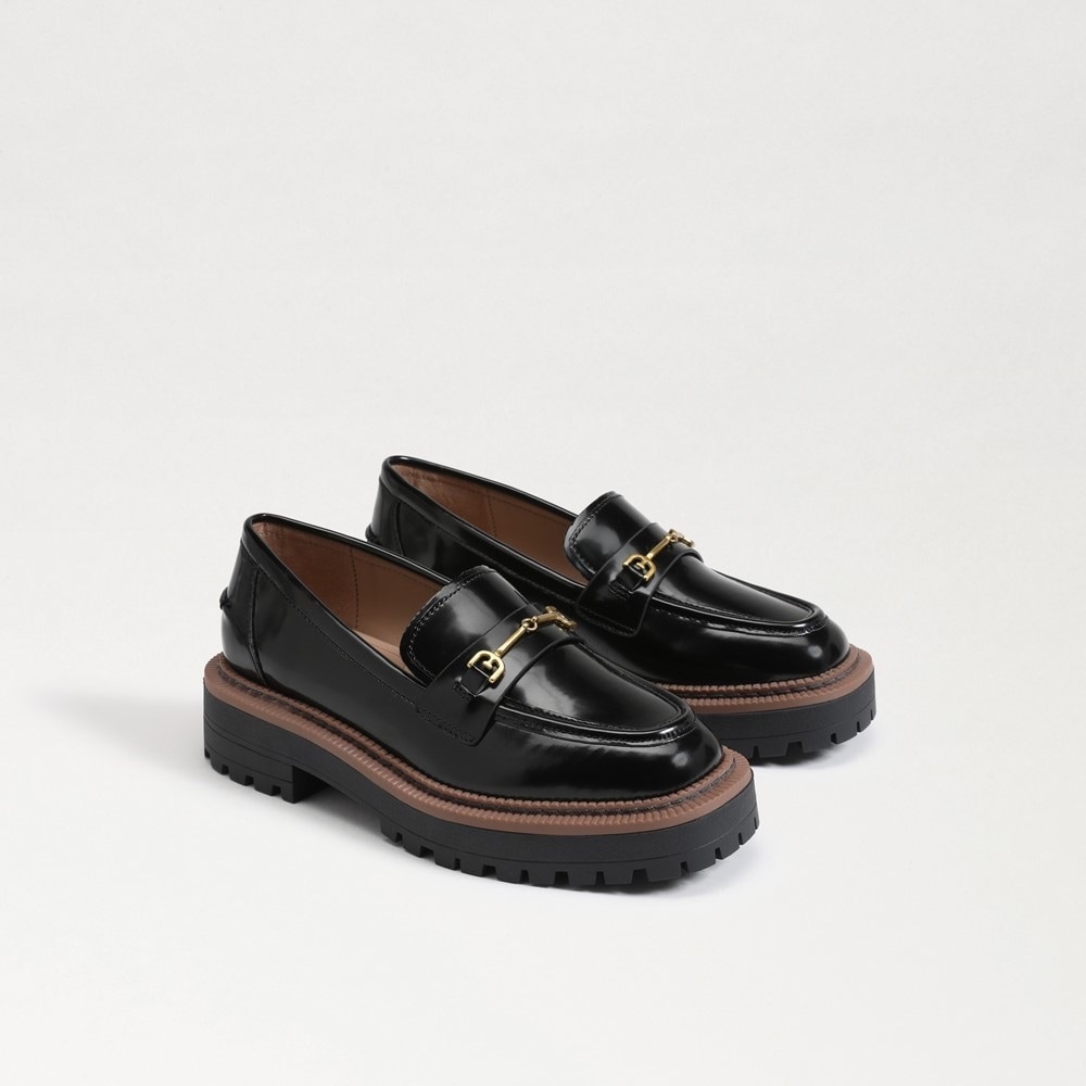 Sam Edelman Laurs Black Loafers - Picture 12 of 12